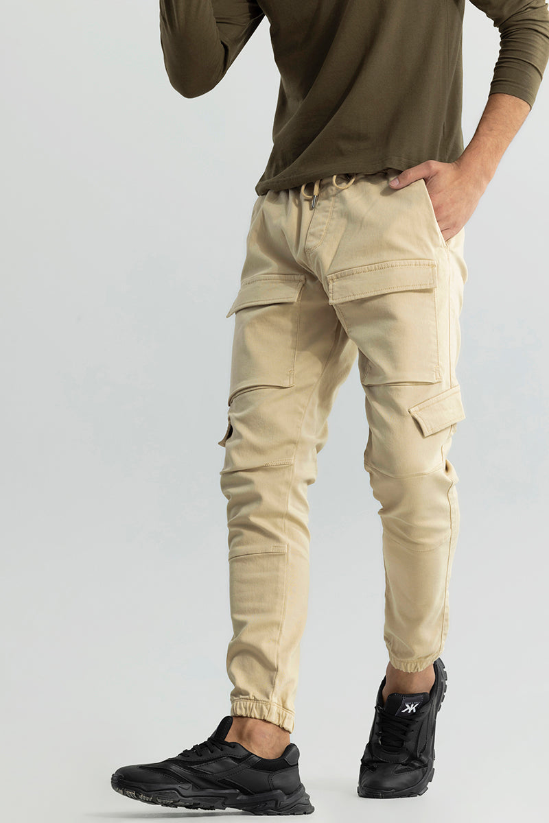 Men Waterproof Warm Cargo Trousers Pants Army Military Camo Print 100 -  Khaki